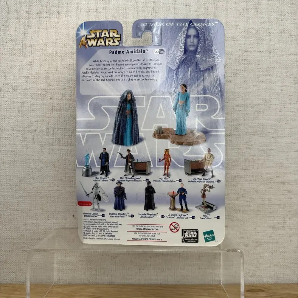 Star Wars Attack the Clones Padmé Amidala Figure 2003 Hasbro New Lars Homestead